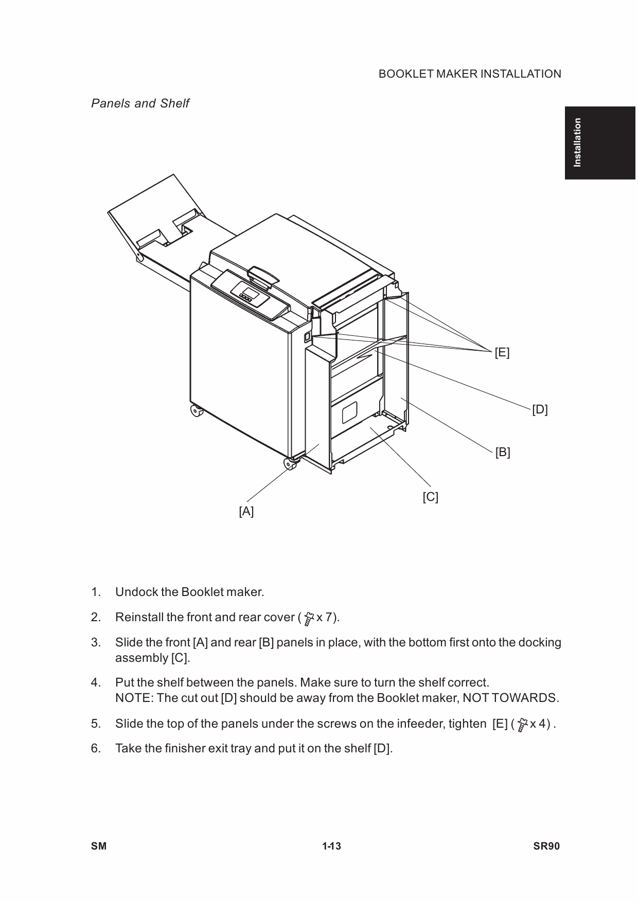 RICOH Options SR90 TR90 CF90 BF90 BOOKLET-MAKER TRIMMER COVER-FEEDER Service Manual PDF download-4 RICOH Options SR90 TR90 CF90 BF90 BOOKLET-MAKER TRIMMER COVER-FEEDER Service Manual PDF download-4